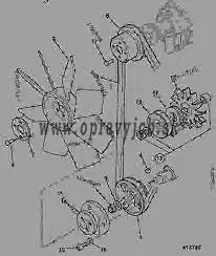 vrtuľa 30/925280 ventilátora JCB8060