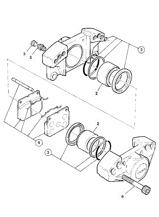 sada tes. 477/01004 bŕzd Loudall, Fastrac  priemer 60 mm