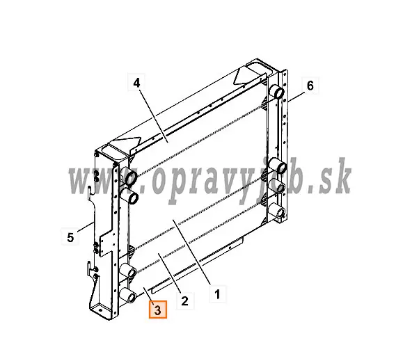 COOLER 333/H3284 chladič hydr. oleja