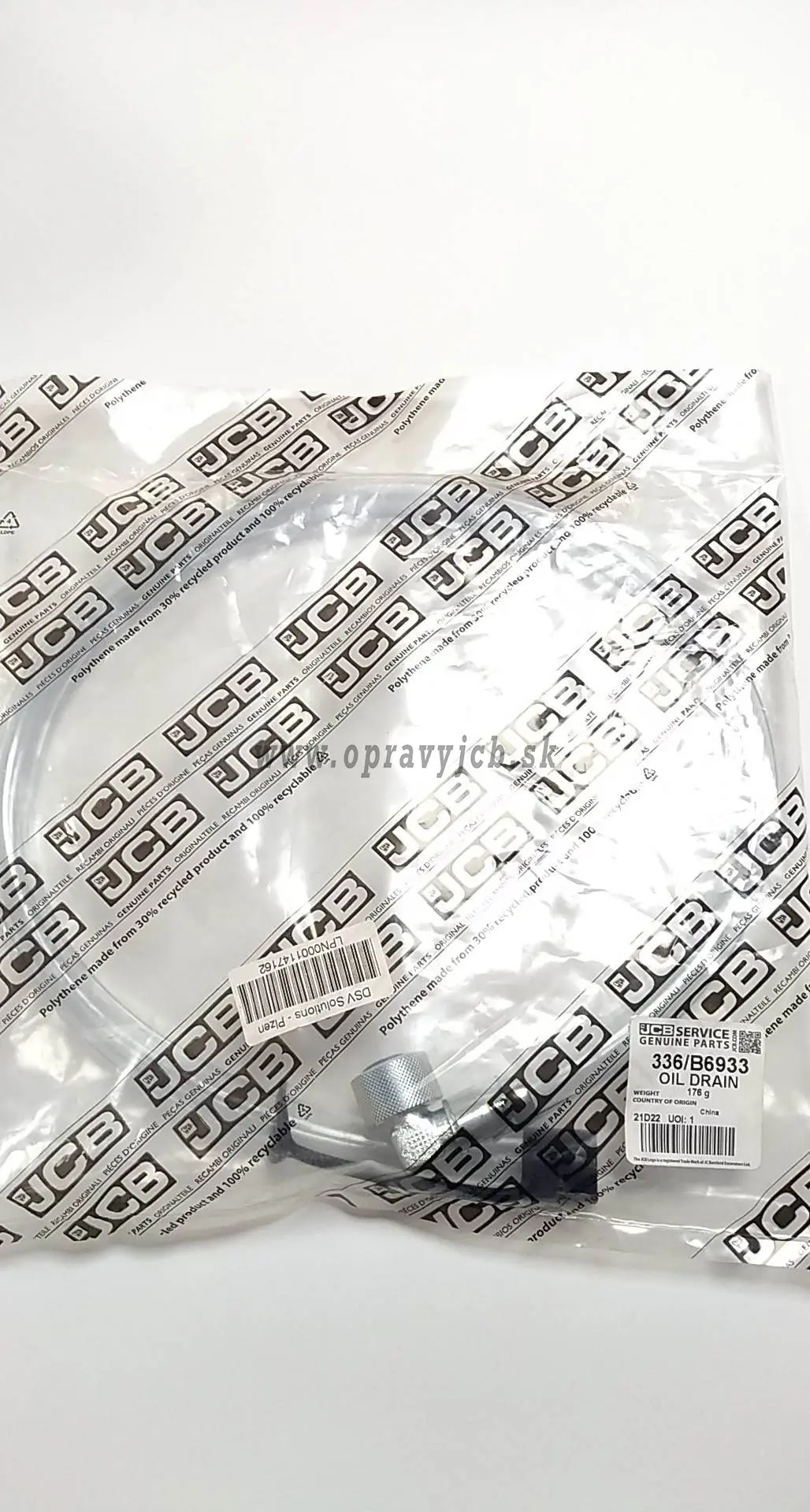 hadica 336/B6933 vypúšť.oil.JCB mini