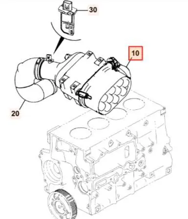 128/H1248 obal s filtrami kompletný JCB4CX Commonrail
