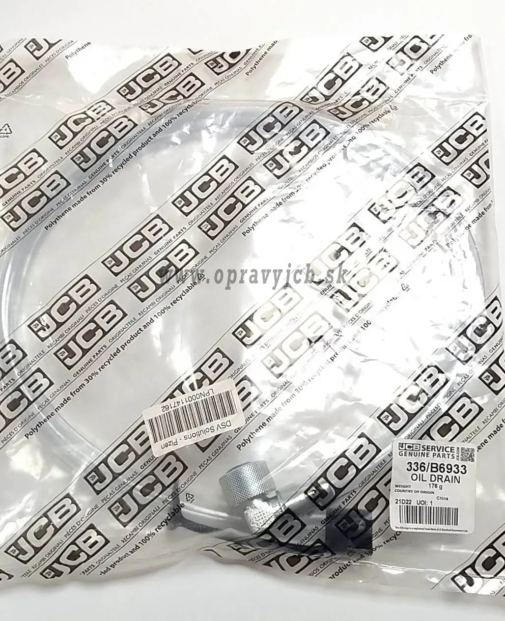 hadica 336/B6933 vypúšť.oil.JCB mini